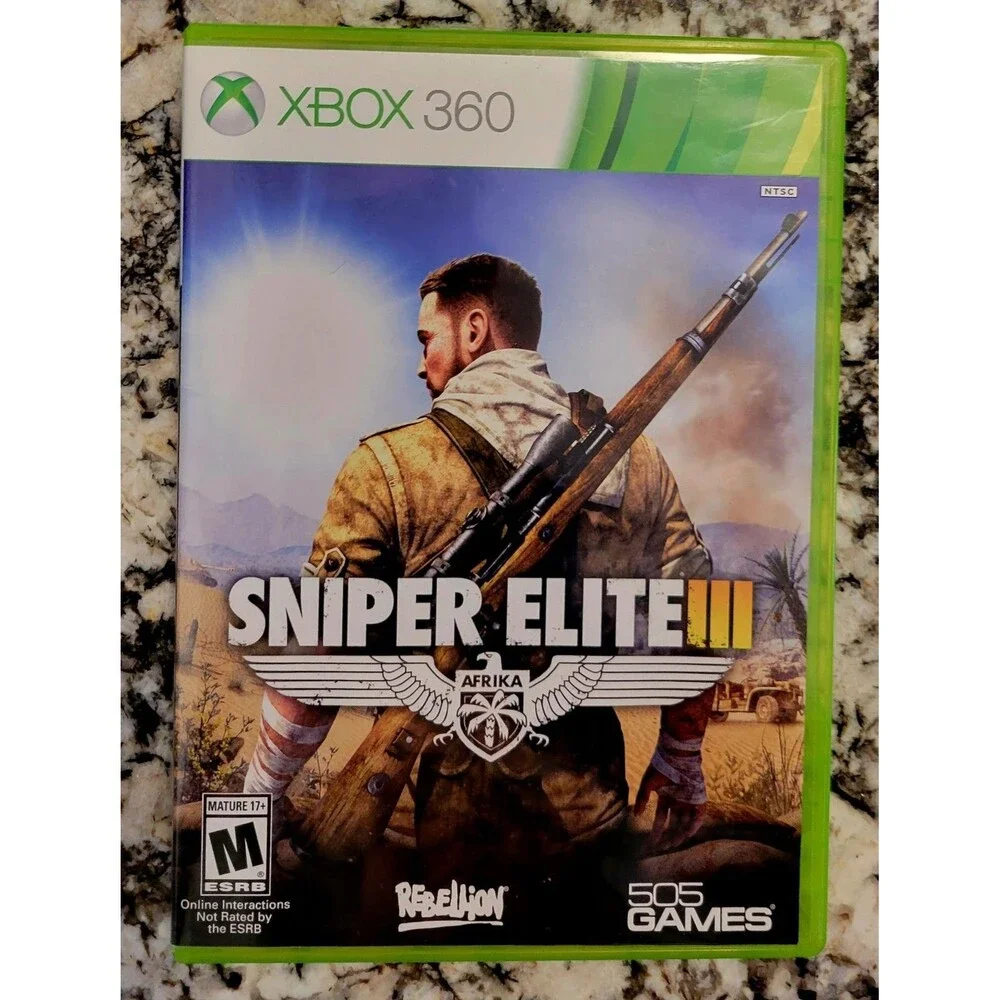 XBOX 360: SNIPER ELITE 3 Afrika Military War Shooter,TESTED &WORKING, FAST SHIP